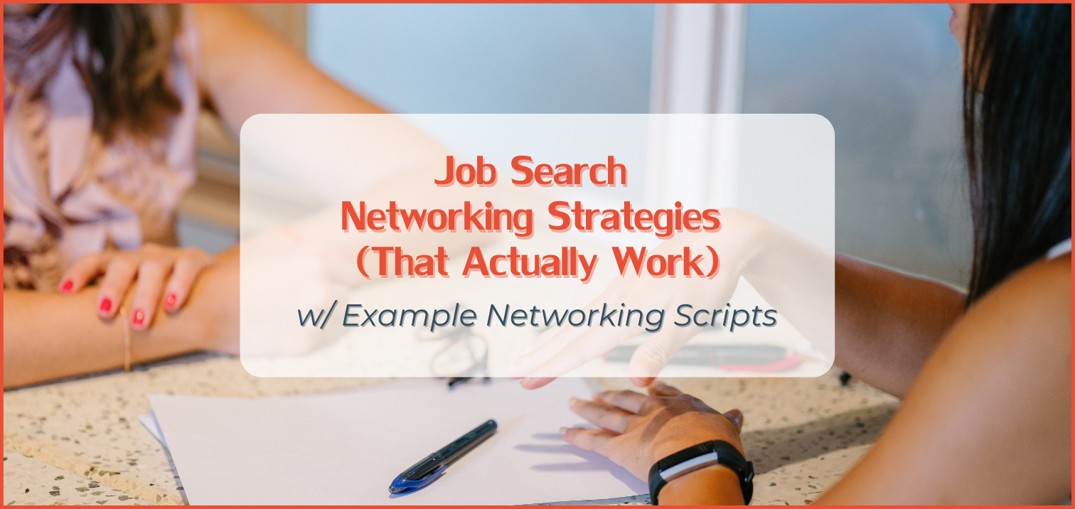 Job Search Networking Strategies That Work 5